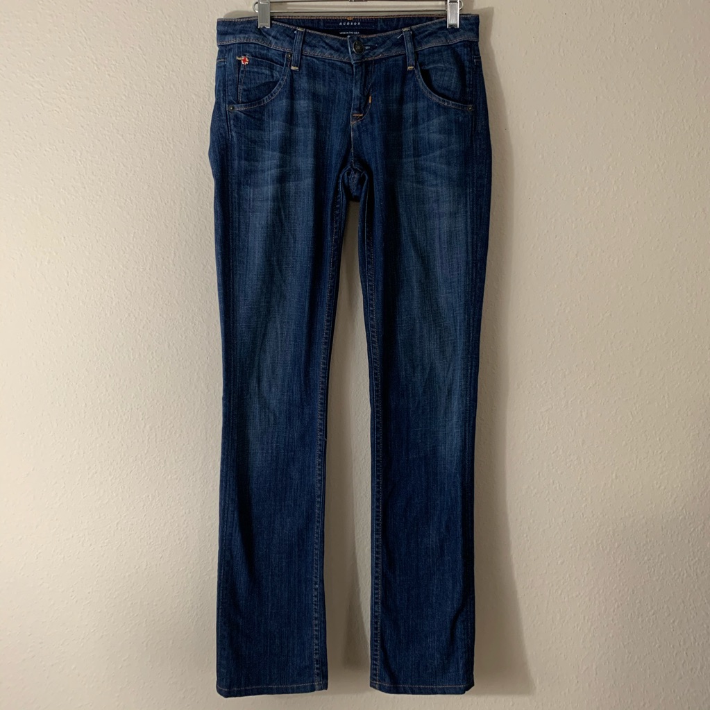 Hudson Jeans Dark Wash Flap Pocket Size 26
